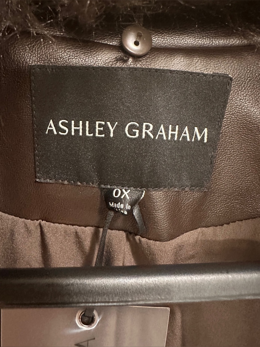 NEW Ashley Graham Dark Brown Fur Wrap Long Coat Women’s Plus Size 0X MSRP $300 - Picture 10 of 12